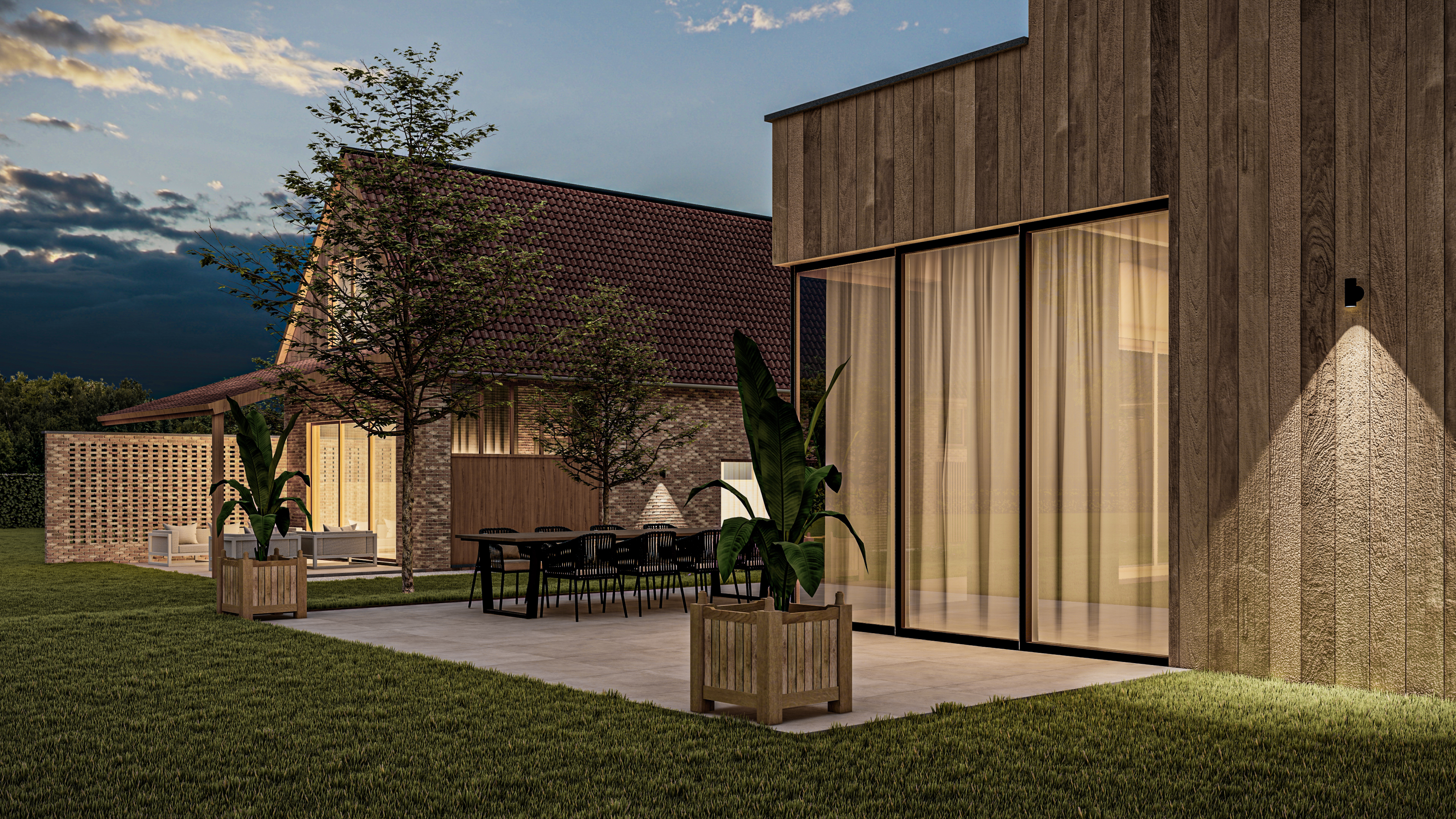 exterieur visualisatie architect architectuur render renderstudio rendervisualisatie woning villa nieuwbouw 3d 3dvisualisatie